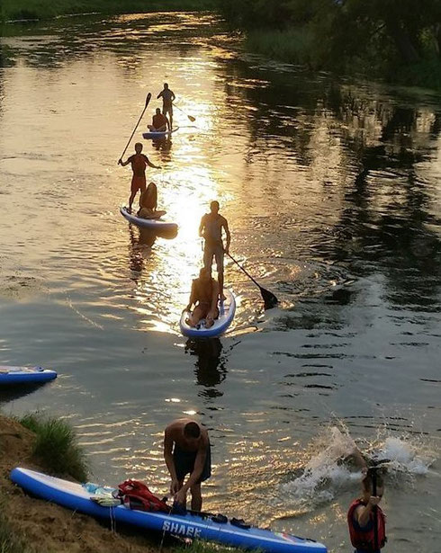 SUP Sonnenuntergang