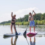 Standuppaddeln am Stausee Graz
