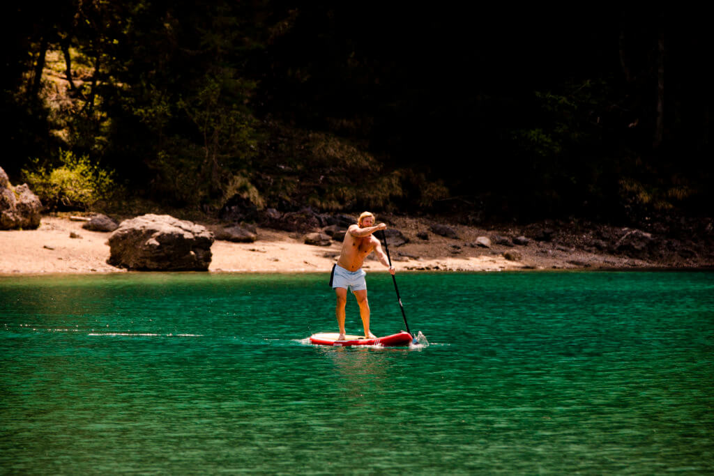 Henning Baum auf SUP