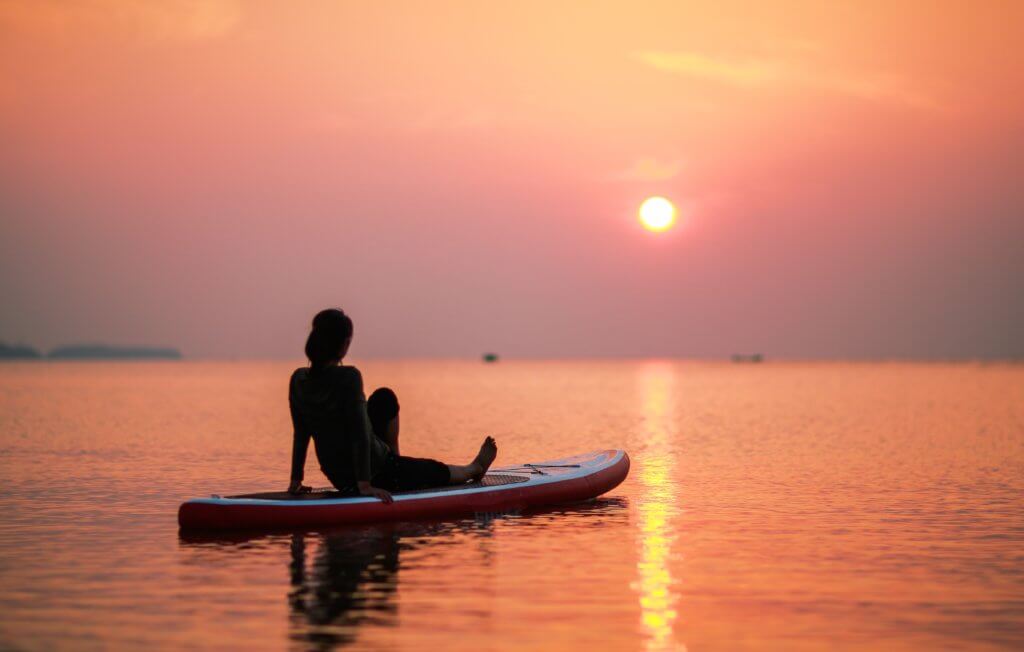 SUP Sonnenuntergang
