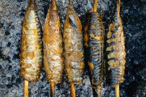 Steckerlfisch am Grill